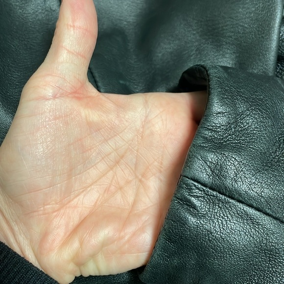 Zara real leather moto style jacket - Picture 12 of 13